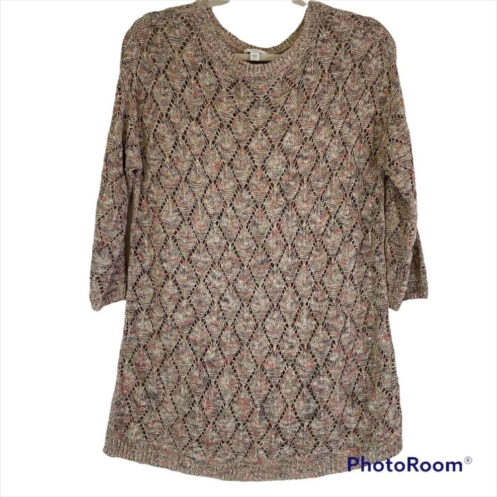 J. Jill knitted blouse pink/beige Small